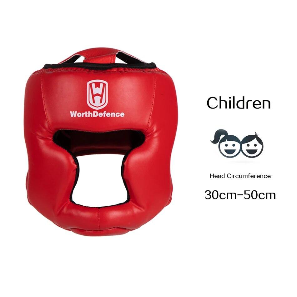 Kick Boxing Helmet For Men Women PU Karate Muay Thai Guantes De Boxeo Free Fight MMA Sanda Training Adults Kids Equipment