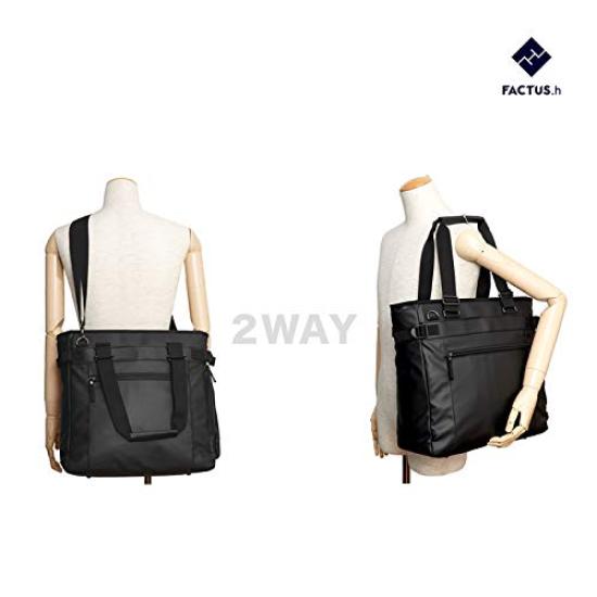 Сумка-тоут FACTUS Homme 1680D 2way Легкая водоотталкивающая черная FACTUS.h Мужская № FA-305