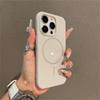 Роскошный мягкий чехол Magsafe для беспроводной зарядки iPhone 16 15 14 13 12 11 Pro Max X Xs 7 8 Plus SE4 Магнитный бампер задняя крышка