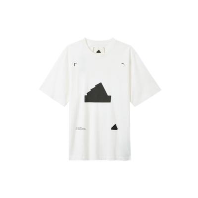 adidas Новая мужская футболка большого размера с нашивкой-логотипом белого цвета HG2057