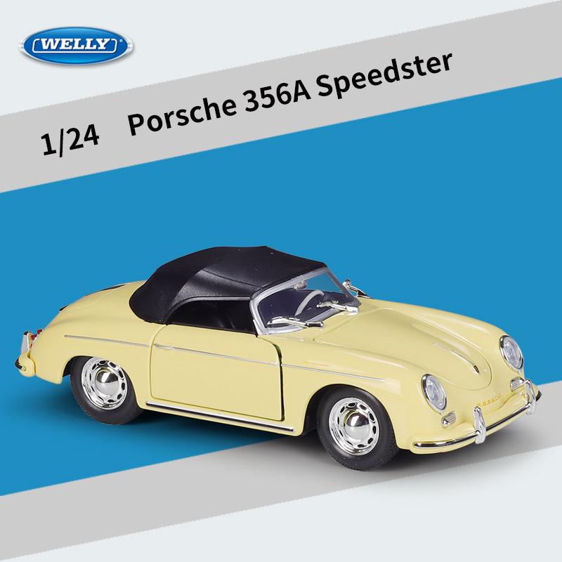 AABH1 WELLY 1:24 Porsche 356A Speedster Литой Модель Автомобиля Литье под Давлением и Игрушечные Транспортные Средства Коллекционируемая Игрушка Автомобиль Подарки на День Рождения Мальчику