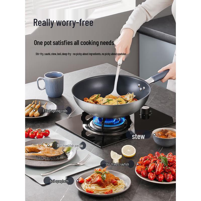 COOKER KING 30cm Titanium Alloy Non-Stick Wok