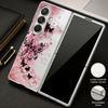 Фантастический чехол с принтом бабочек для Samsung Z Flip 8 7 6 5, роскошная кожаная накладка с покрытием, складная крышка для телефона для Galaxy Z Flip8 Flip7 Flip6