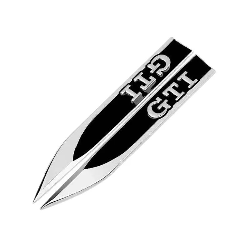 For Volkswagen2pcs 3D Metal Car Fender Side Wing Emblem Badge Sticker For Volkswagen GOLF 5 Tiguan Polo Golf 6 Golf 7 Jetta Accessories
