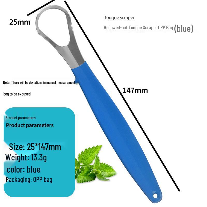 Stainless Steel Tongue Scraper Set - Personal Care Oral Cleaning Tool