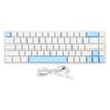 Игровая клавиатура USB 68 клавиш Синие переключатели N-key rollover 10 режимов RGB-подсветки Проводная клавиатура для