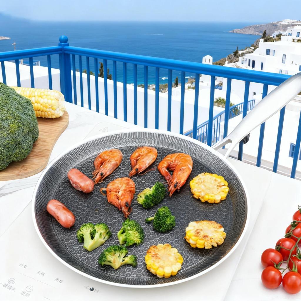 Антипригарная сковорода для блинов с сотовым покрытием, нержавеющая сталь, гриль, антипригарная плоская сковорода для жарки яиц, портативная плита для барбекю