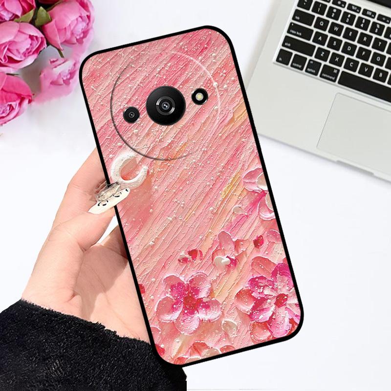 Мягкий чехол для Redmi A3 A3x 4G Силиконовый TPU Чехол для телефона для Xiaomi Redmi A3 Pro Модный Роскошный Печать Coque Fundas Защитный