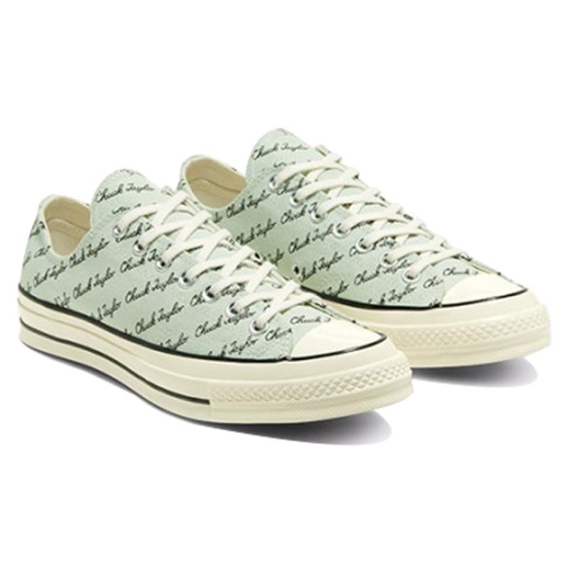 Converse 1970-е годы Фирменные Удобные и Универсальные Низкие парусиновые Унисекс Зеленые