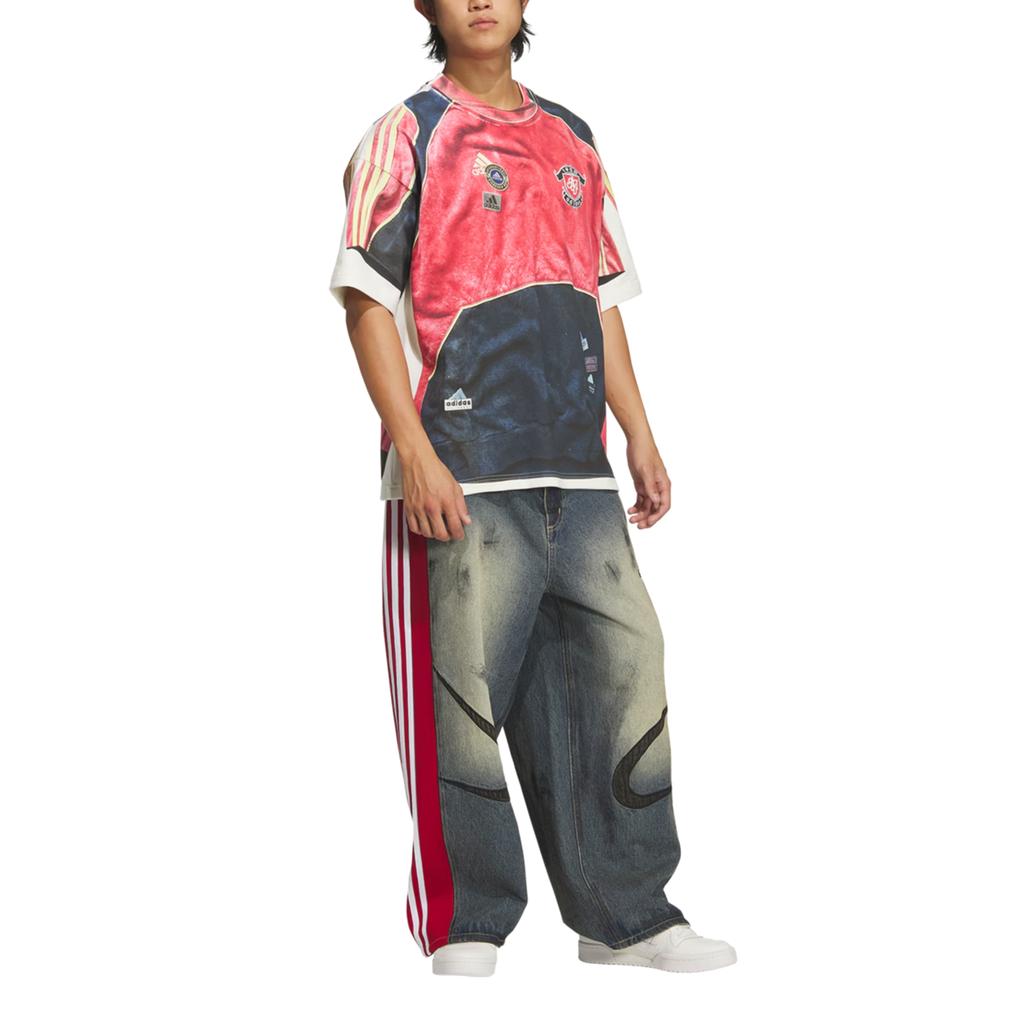 Adidas Оригинальная FW25 SNBN GFX Футболка с графикой из 1 буквы, свободного кроя, с круглым вырезом и коротким рукавом, унисекс, IA4365