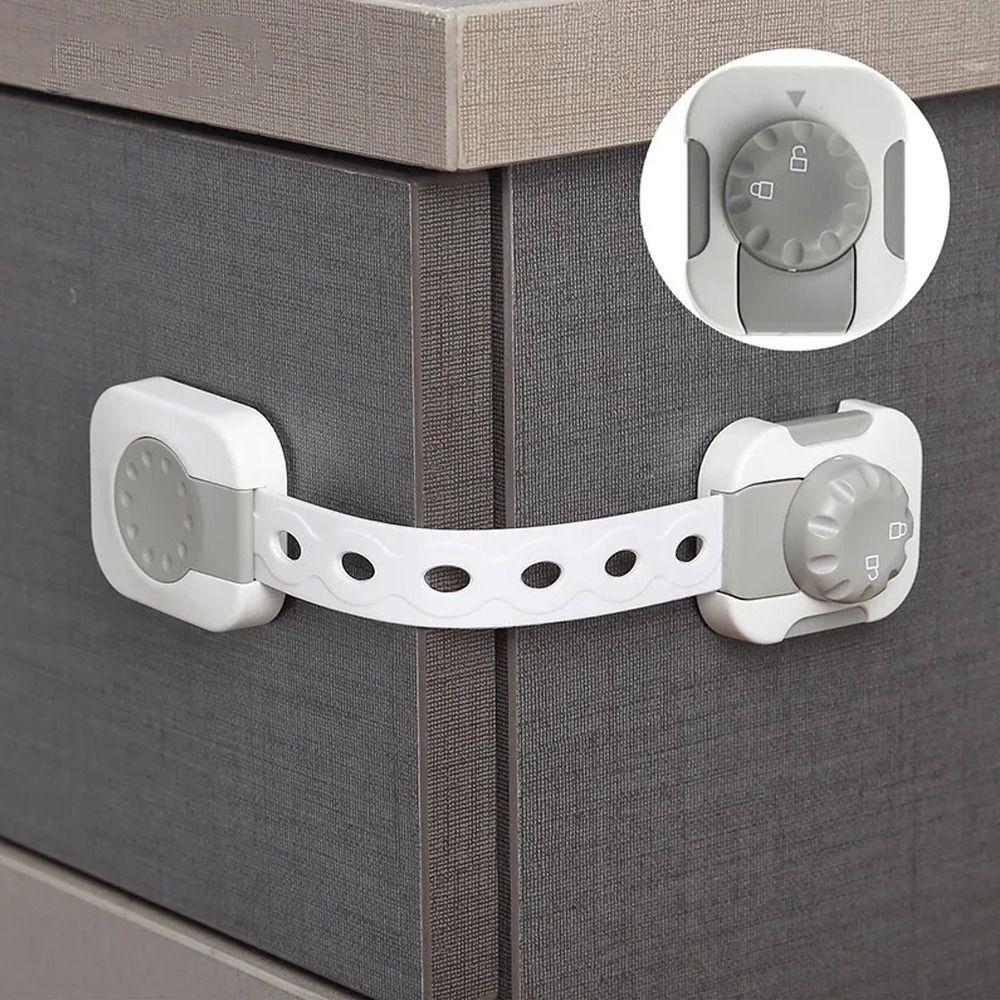 Strong Fixation Child Safety Lock Plastic Drawer Lock Portable Refrigerator Door Lock Toddler