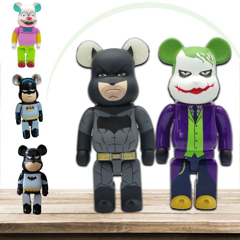 Изысканный Bearbrick 400% Конструктор Медведь Игрушка Фигурка Бэтмен Джокер Красти