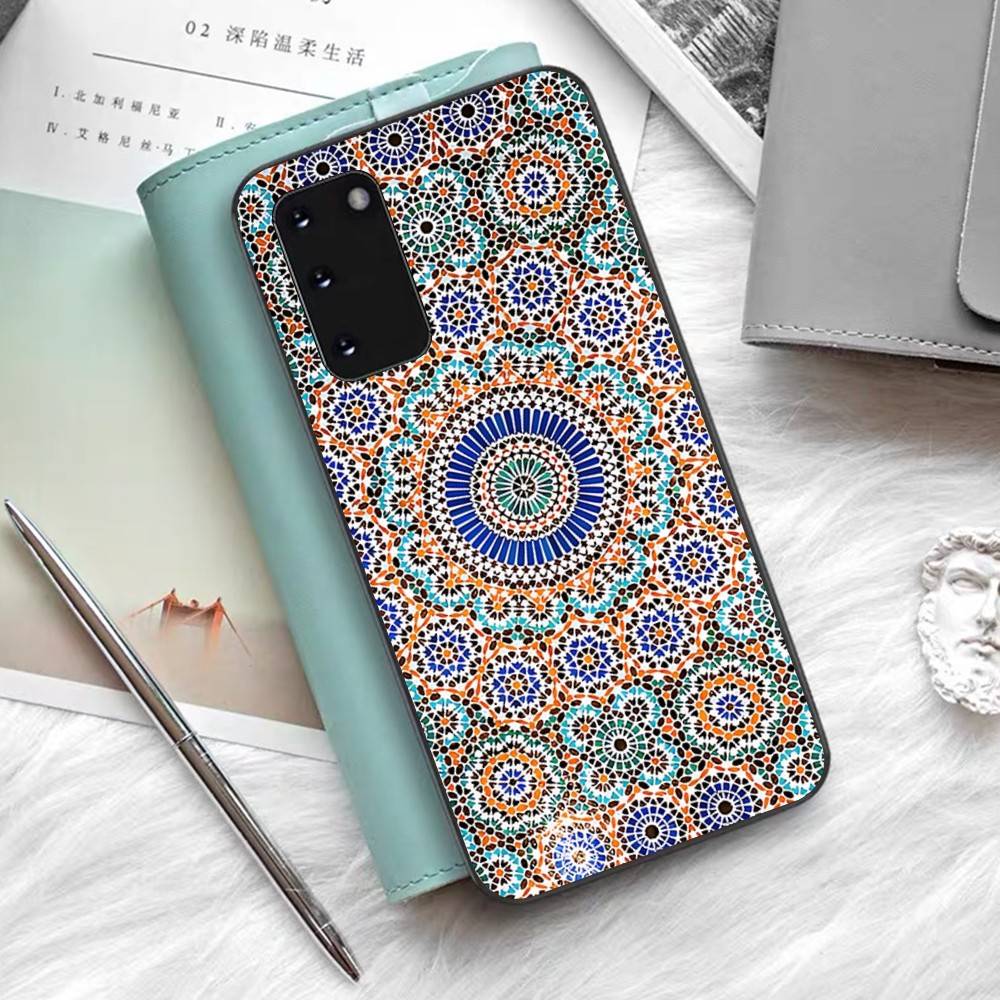 Приглушенная Марокканская Мозаика Магнитный Чехол Для Телефона Для Samsung S 24 Fe 25 Ultra Plus 20 Lite 21 30 22 23 24 22 Ultra 5G Fundas