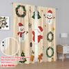 2pcs,2D plane printing Curtains Roller Blinds Christmas Tree Snowman Santa Claus (3) Polyester (without rod) Home Decor for