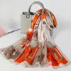 Shanghai Story Silk Scarf Female Summer Thin Teach Mom Versatile Mulberry Silk Print Scarf Shawl Gift