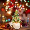 Christmas Decoration Resin Gnome Xmas Tree Figurines Statue Ornaments Creative Dwarf Miniatures Desktop Crafts