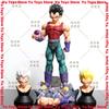 In Stock 31cm  Figure Vegeta Figures Super Saiyan Vegeta Figurine Three Heads Vegeta Statue Model Ornament Toys