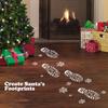 6pcs/set Santa Claus Footprint Snowflake Stencil Christmas Painting Template Scrapbook Coloring Embossing Album Xmas Decoration