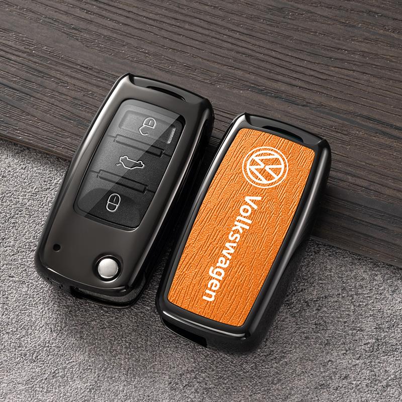 Чехол-брелок для ключа автомобиля VOLKSWAGEN VW для VW Volkswagen Polo Tiguan Passat B5 B6 B7 Golf 4 5 6 MK6 Jetta Beetle Eos Scirocco Up T