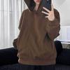 Мужская толстовка с капюшоном на осень-зиму, однотонная, с длинными рукавами, с капюшоном, эластичные манжеты и