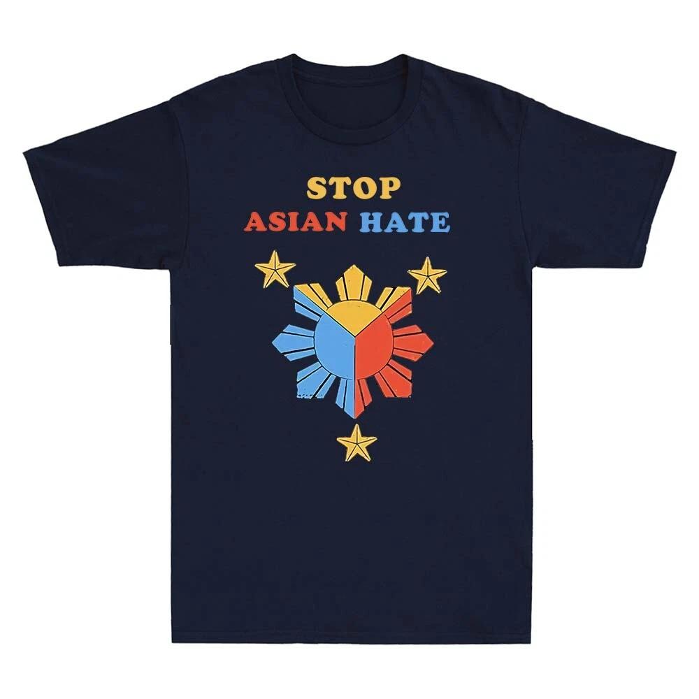 New Stop Asian Hate Vintage Unisexs Short Sleeve Tshirt Adult Graphic Printing Highend Luxury Unisex Style Both Of Unisex And Unisex