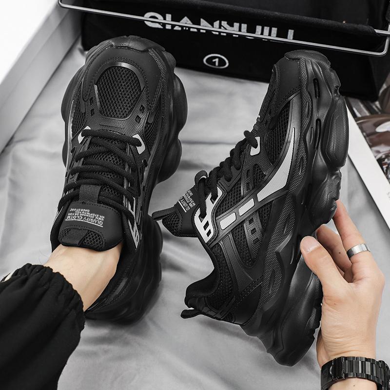 Папины туфли мужской летний стиль противоскользящие дышащие износостойкие модные с защитой от запаха спортивные повседневные туфли для увеличения роста