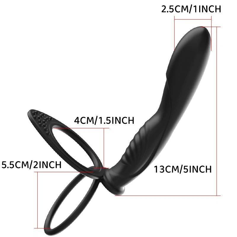 *1Pc Adult Sex Toys Double Penetration Vibrator Penis Strapon Dildo Vibrator Sex Toys Strap On Penis Anal Plug For Man Beginner