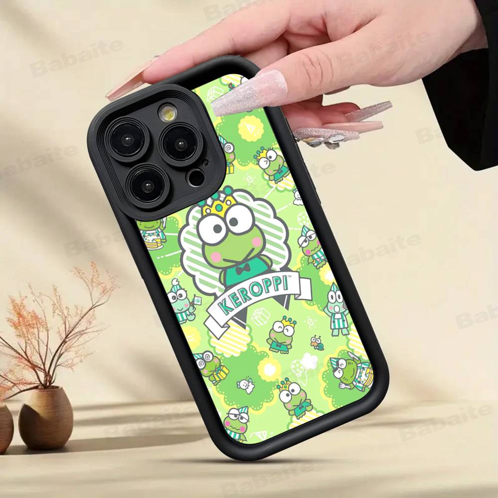 Милый Мультяшный Чехол для Телефона K-Keroppis Для IPhone 11 12 13 16 15 17 14 Pro Max Мягкий Силиконовый Чехол Funda