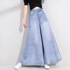 Women Jeans Cotton Full Length Softener  Wide Leg Pants Bell-bottoms Loose Girls Jeans