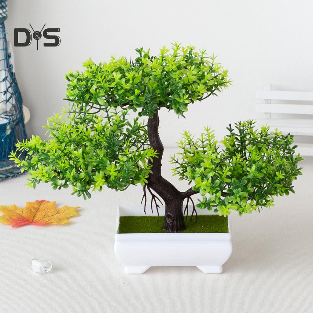 Искусственный бонсай в горшке для декора