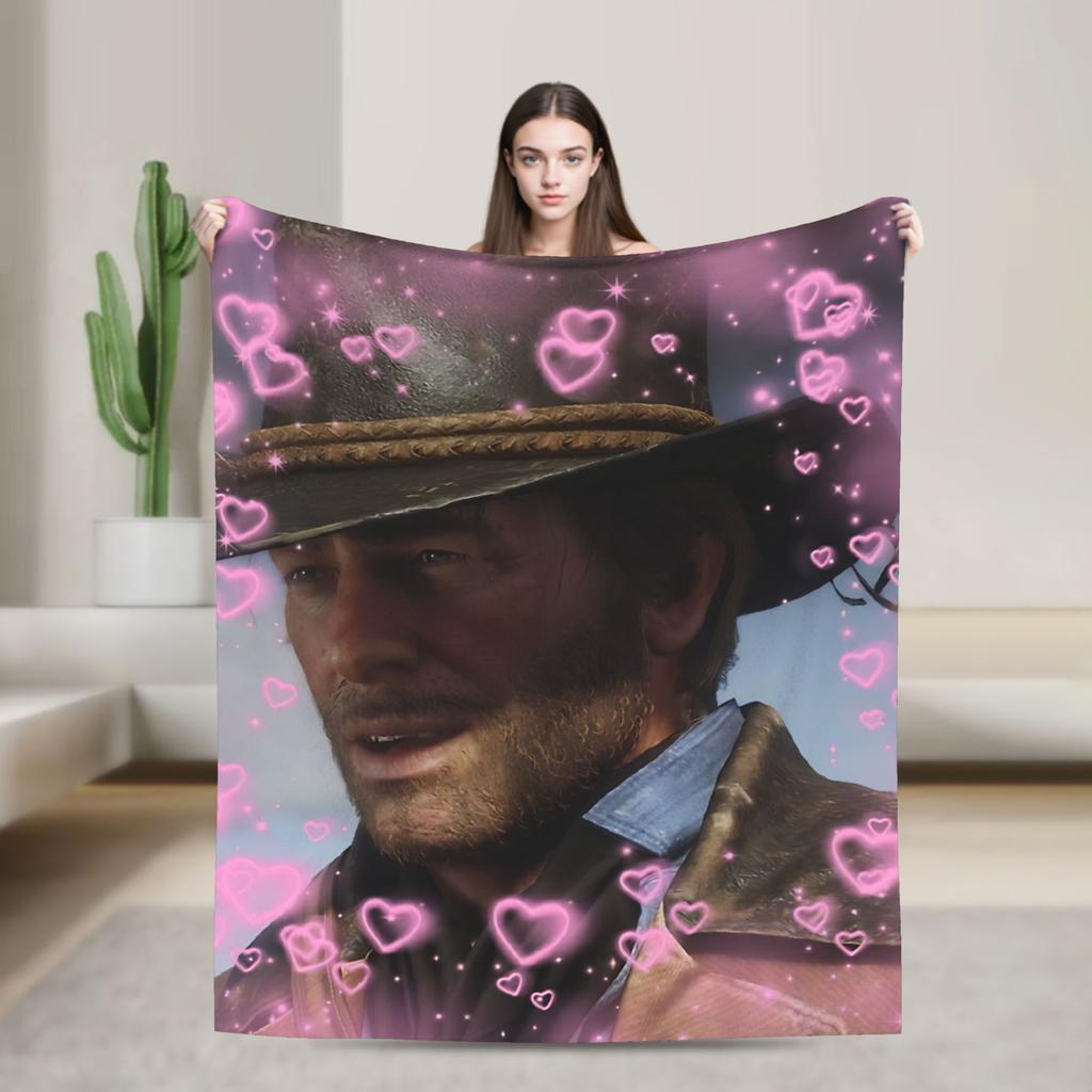 Arthur Morgan  Super Soft Blanket  Aesthetic Home Decor Flannel Bedspread Sofa Bed Cover