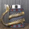 Mighty Asian Dragon Mug Tankard 304 Stainless Steel Resin 3D Retro Beer Tankard Stein Cup Mugs BEST Birthday Gift 600ml 20oz