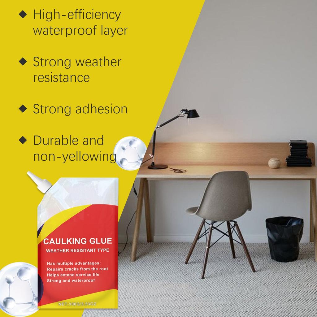 Sealant, Concrete Crack Adhesive, Concrete Crack Filler For Gaps, Caulking Glue For Cement Crack, Quick-Drying Sealing Adhesive 100ml