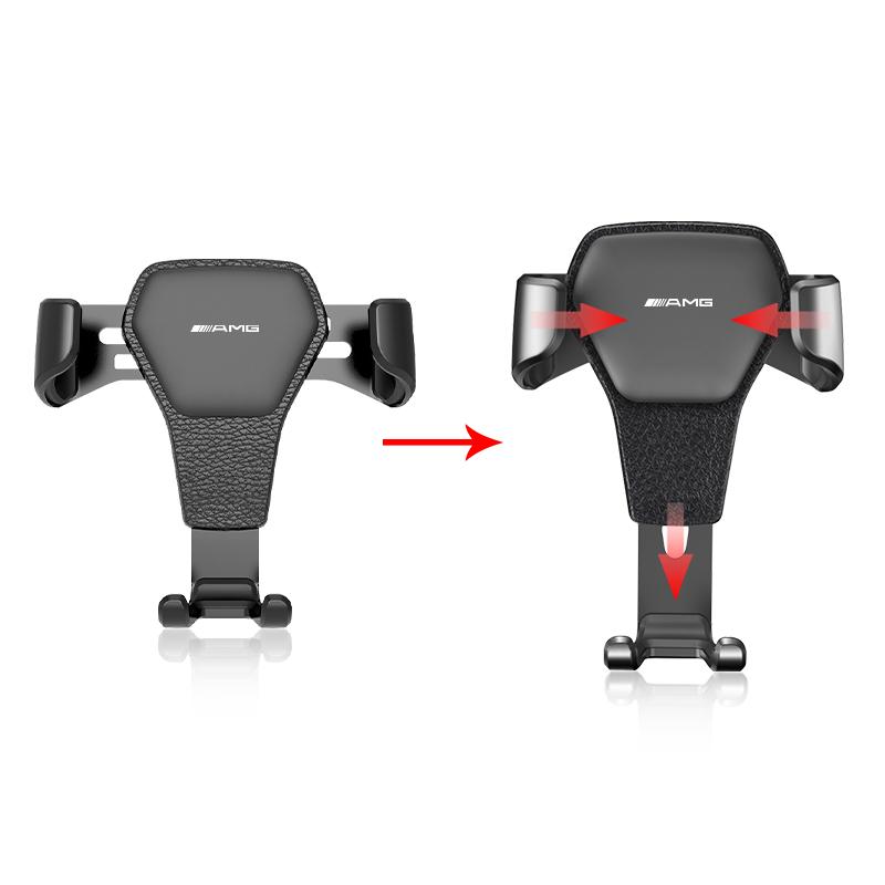 1PCS Gravity Car Phone Holder Air Vent GPS Stand Accessories For Mercedes Benz AMG GLE GLS GLC CLA GLB ML W204 W206 W205 W212 W203