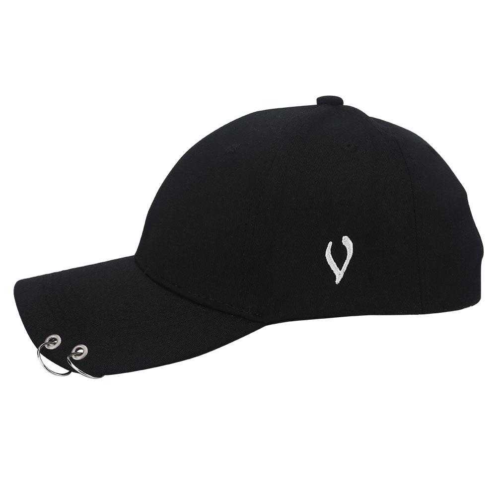 Унисекс Спорт Snapback Бег Бейсбол Открытый Изогнутый Регулируемый Летняя Кепка Черный
