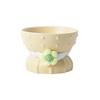 Cat Elevated Ceramic Bowl Cute Cactus Shaped Pet Food Water Feeders Small Dogs Drinking Eating Supplies
