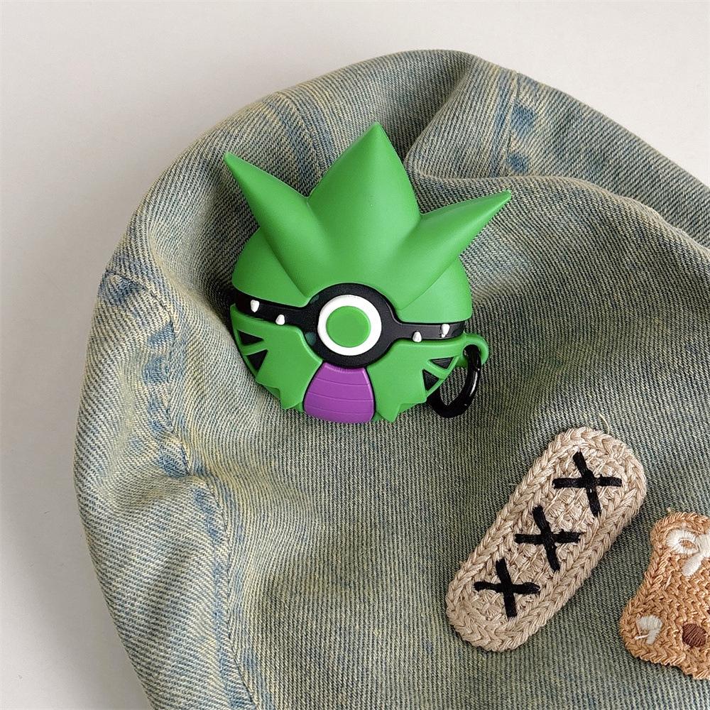 Для кейса Airpods 4, Pokemon Tyranitar Противоударный Защитный Силиконовый Чехол для Наушников Для Кейса Airpod 4/Кейса Airpods Pro Для Детей Мальчиков