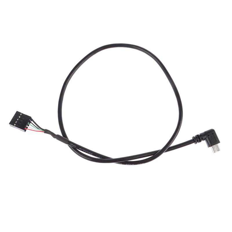 Материнская плата ПК 9P на Micro USB на Dupont 2,54 мм 5-контактный Dupont USB на Micro USB кабель для передачи данных Алюминиевая фольга + Кабель в плетеной оплетке