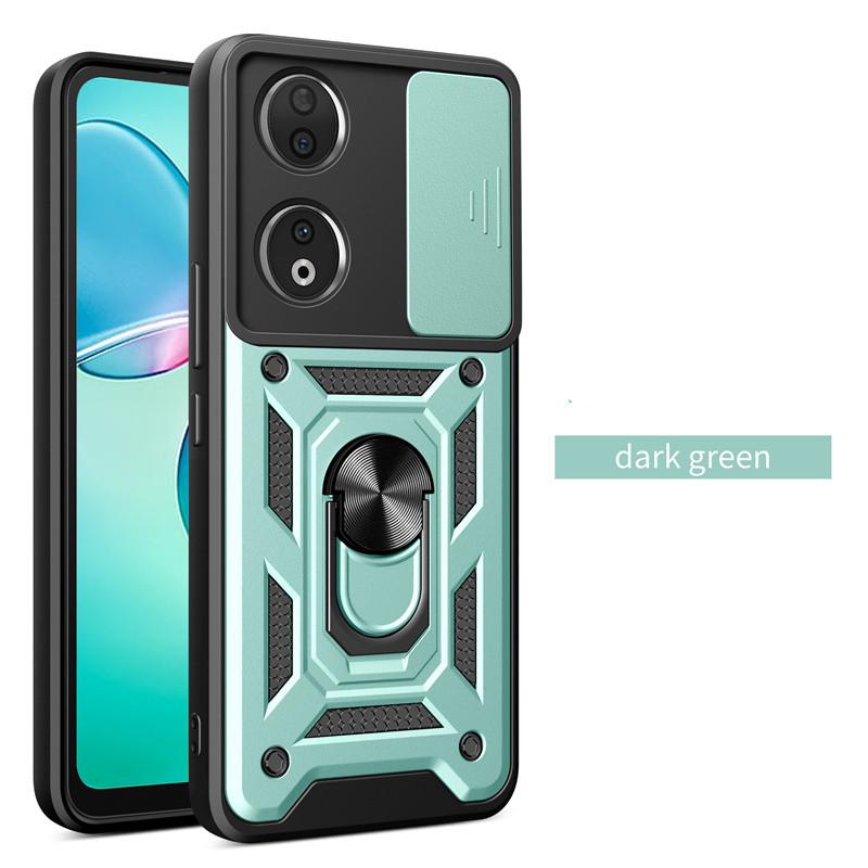 Armor Case For Honor 90 Smart Honor 70 Lite Cover Lens Protection With Ring Magnetic Holder Coque Fundas