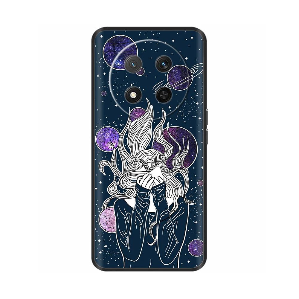 Мягкий силиконовый чехол для Huawei Honor Magic7 Lite 5G Чехол с принтом гинкго для задней панели телефона Для Honor Magic7 Pro Magic 7 Fundas
