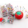 100Pcs/Box 38mm Colorful Round Pearl Head Needles Stitch Straight Push Sewing Pins For Dressmaking DIY Sewing Tools Positioning