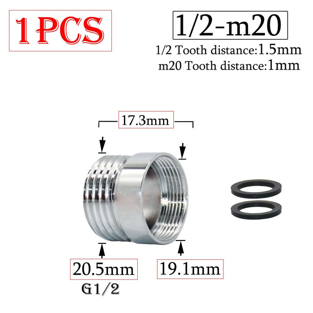 Латунный 1/2 x M16 M18 M20 M22 M24 M28 резьбовой соединитель серебряный кран соединения очиститель воды аксессуар адаптер для кухонного водопроводного крана