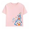 Детская футболка Potdemiel Summer New Doraemon, удобная и дышащая, подходит для мальчиков и девочек