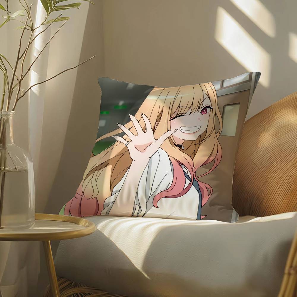 Мой нарядный любимец Марин Китагава Наволочка Шелковистая элегантная Комфорт Диван-кровать Невидимая молния Пляжная наволочка