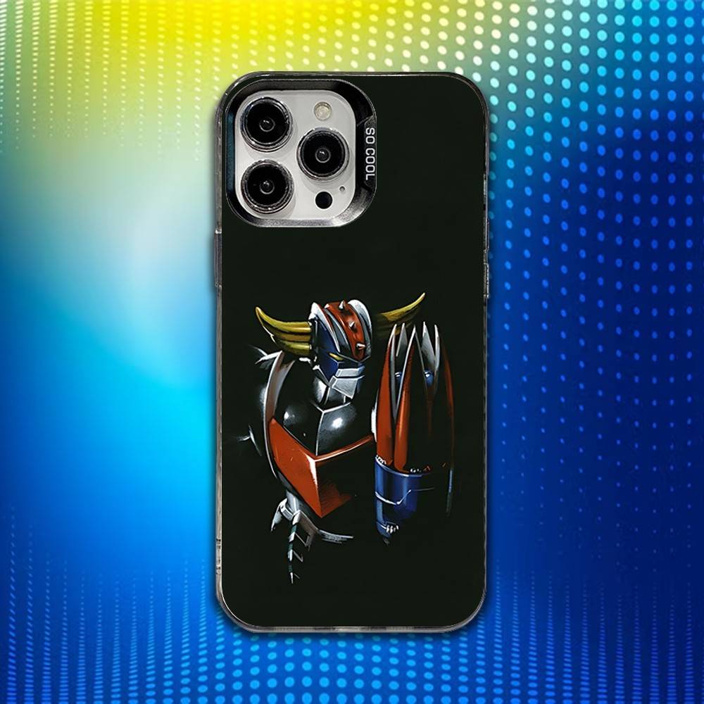 M-Mazinger Z Robot Phone Case For iPhone 17,16,15,14,13,12,X,8,Pro,Max,Plus,E,SE4,Air,Mini IMD Matte Black