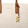 Michael Kors Сумка-тоут Laila с логотипом и застежкой-кнопкой из искусственной кожи Женские сумки-тоут Ванильно-белый 30S5G9IT2B-VANILLA/ACRN