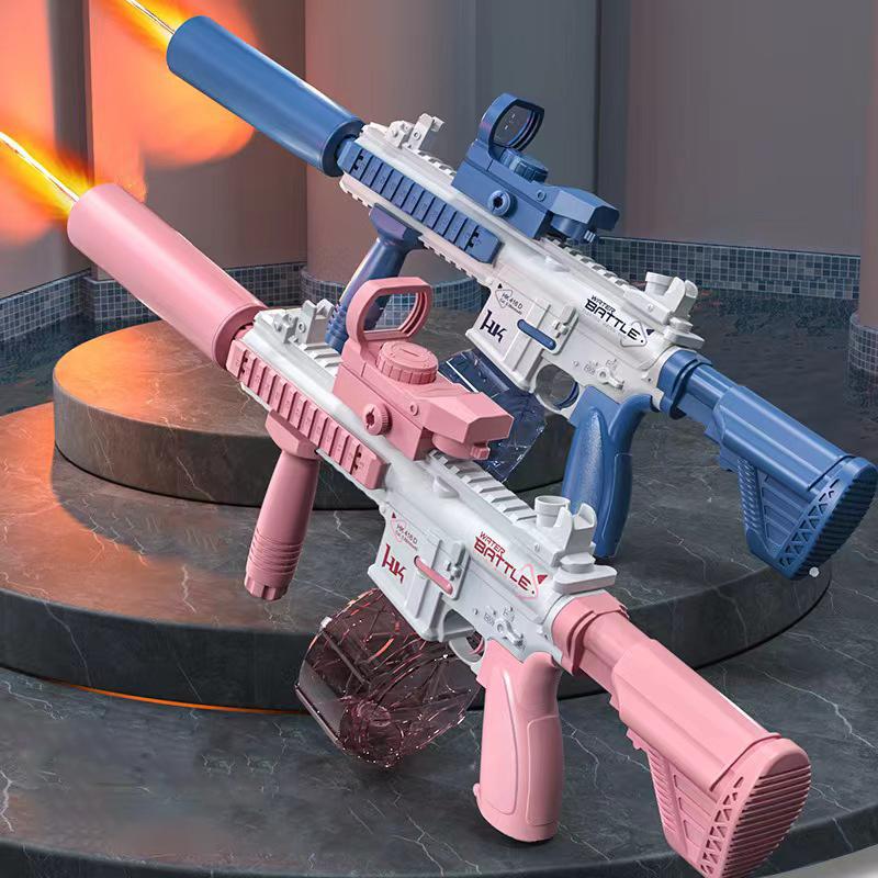 Водяной пистолет большой емкости Летняя развлекательная игрушка для водных игр Полностью автоматический водяной пистолет Игрушки для открытого бассейна