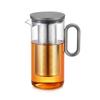 Samadoyo Heat-resistant Glass Tea Pot Aluminum Alloy Cup Lid Modern Tea Pot with Filter Screen Tea Pot Boiling Pot Tea Set 900ML