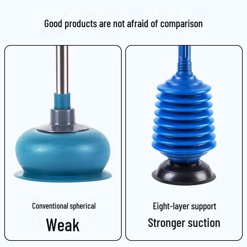 Toilet and Kitchen Blockage Pressure Plunger Suction Cup