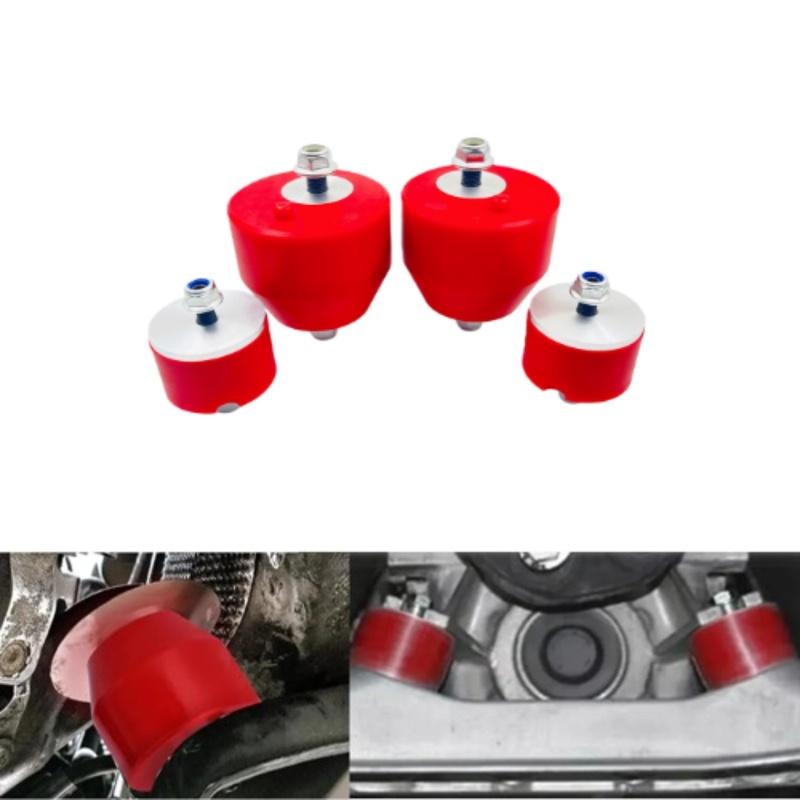 For BMW E36 E46 Compact Z3 Z4 Inline 6CYL RED Polyurethane Engine and Transmission Bracket Bushings 2-piece and 4-piece Set